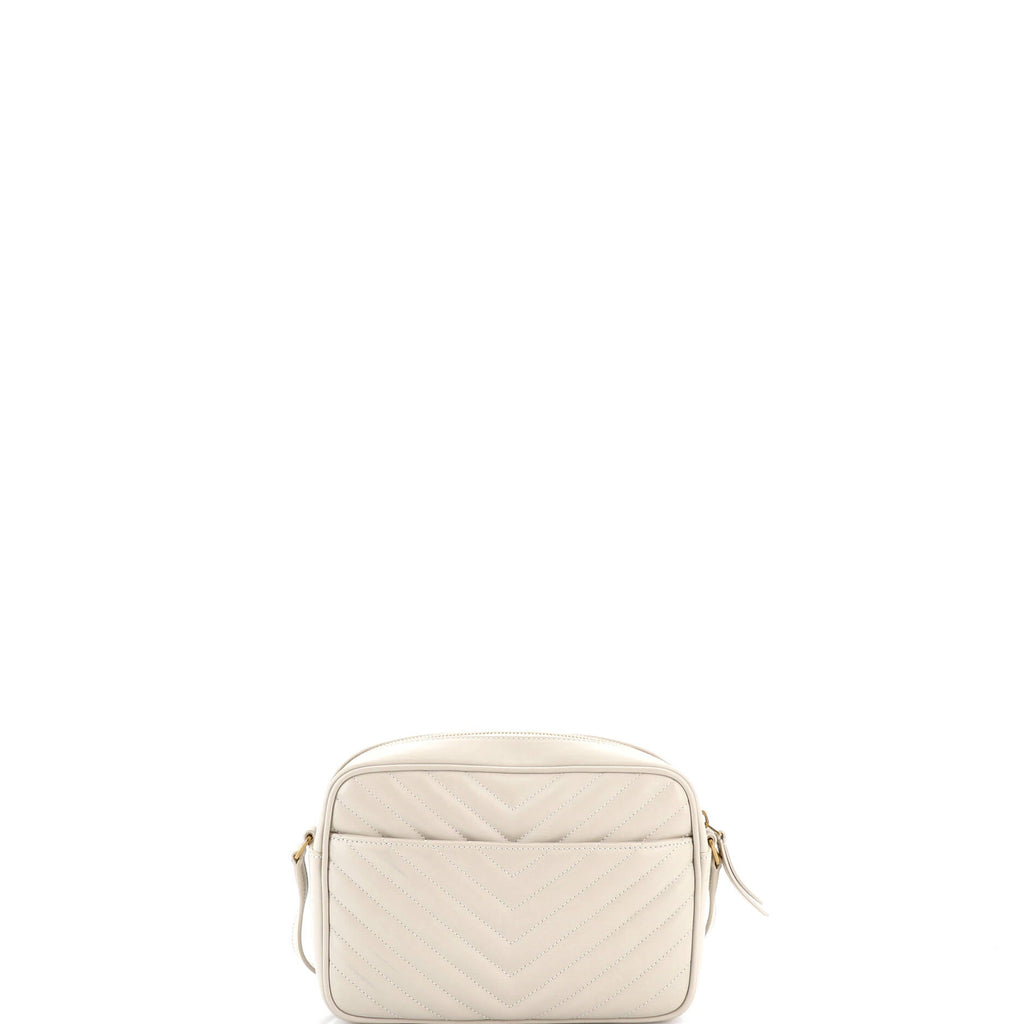 Lou Camera Bag Matelasse Chevron Leather Small