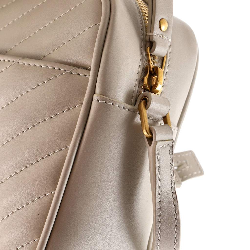 Lou Camera Bag Matelasse Chevron Leather Small