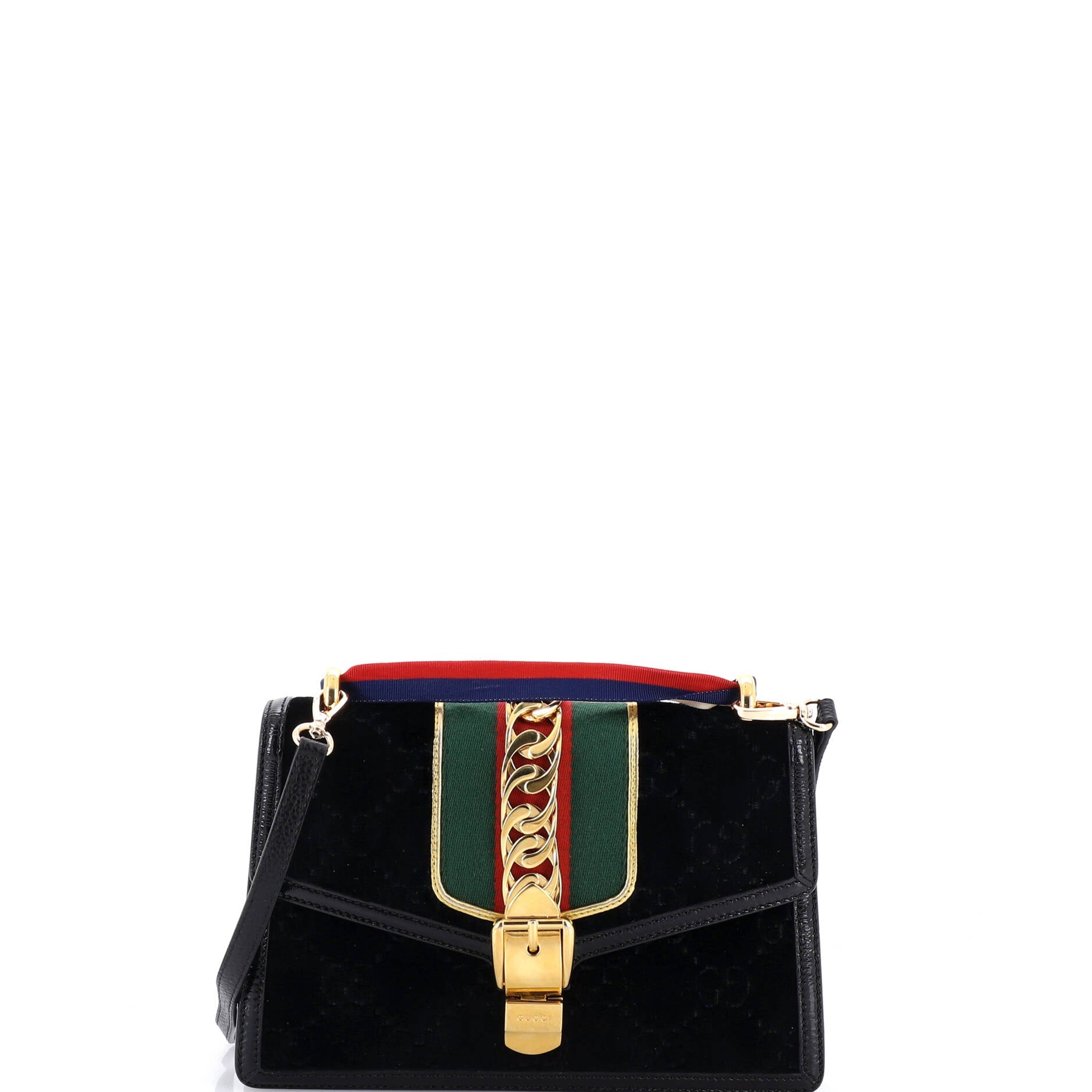 Sylvie Shoulder Bag GG Velvet Small