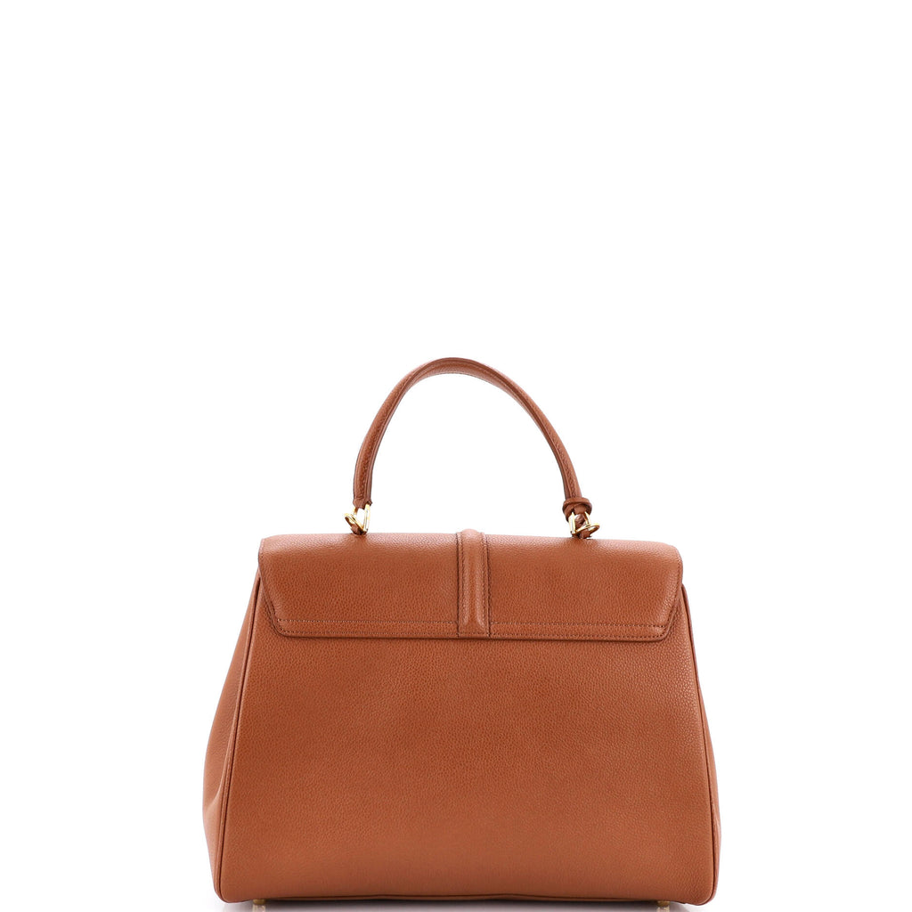 16 Top Handle Bag Grained Calfskin Medium