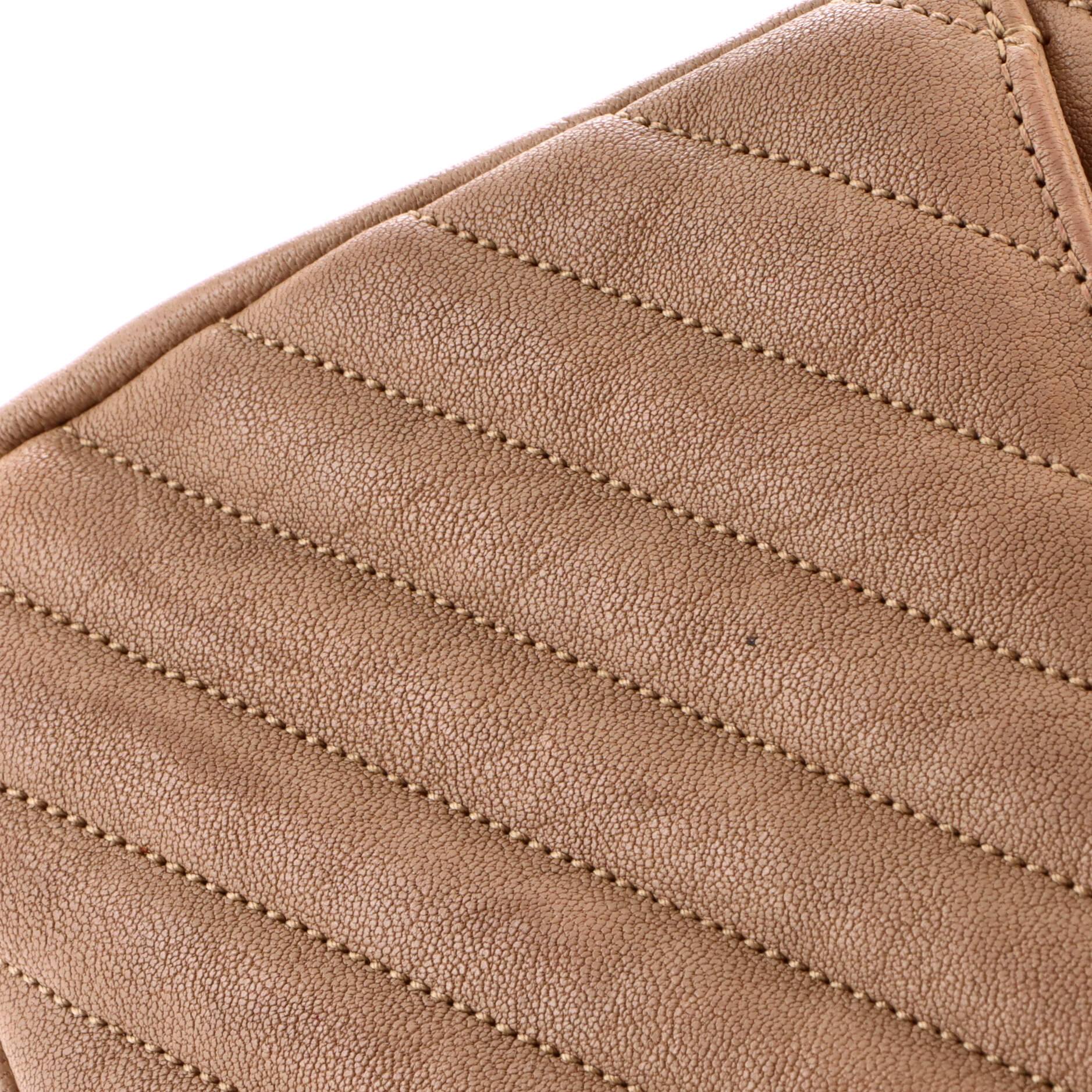 Classic Monogram College Bag Matelasse Chevron Leather Medium