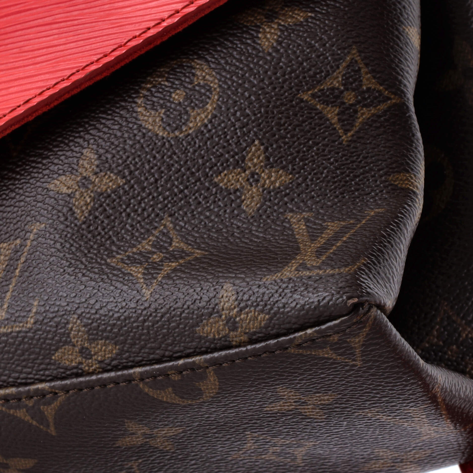 Saint Michel Handbag Monogram Canvas and Epi Leather
