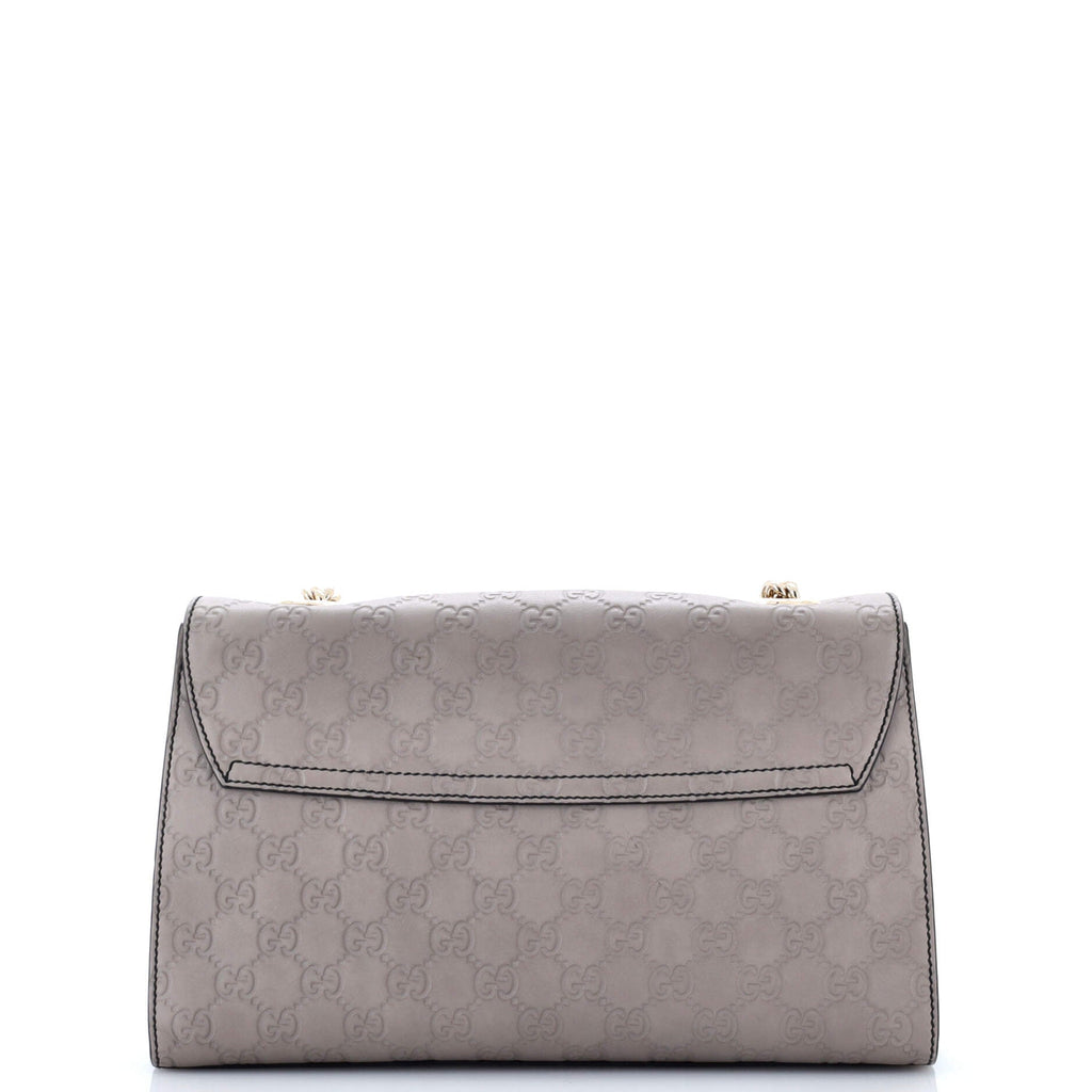 Emily Chain Flap Bag Guccissima Leather Medium