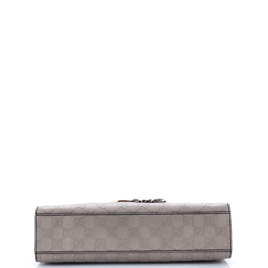 Emily Chain Flap Bag Guccissima Leather Medium