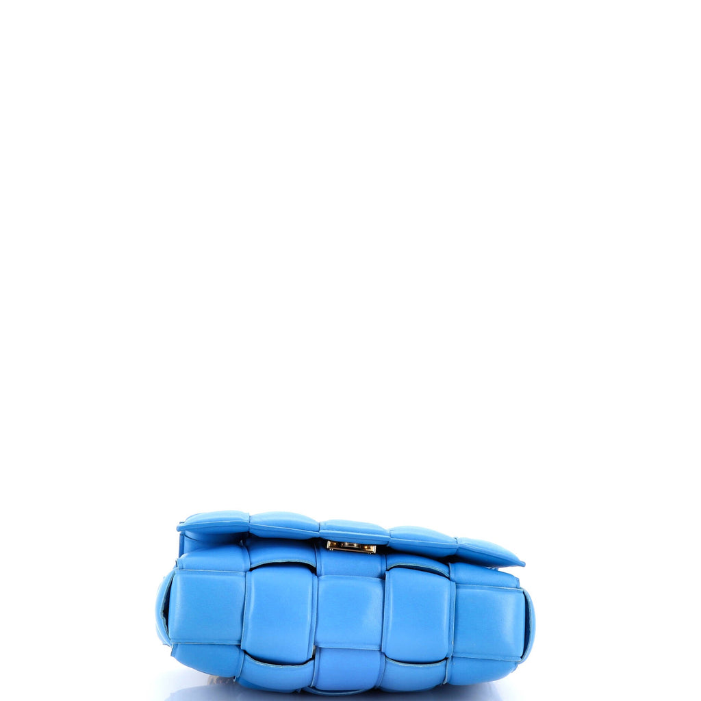 Cassette Chain Crossbody Bag Padded Maxi Intrecciato Leather