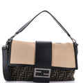 Baguette Convertible Belt Bag Zucca Canvas with Canvas and Leather Large