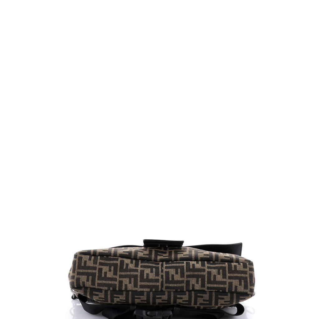 Baguette Convertible Belt Bag Zucca Canvas with Canvas and Leather Large
