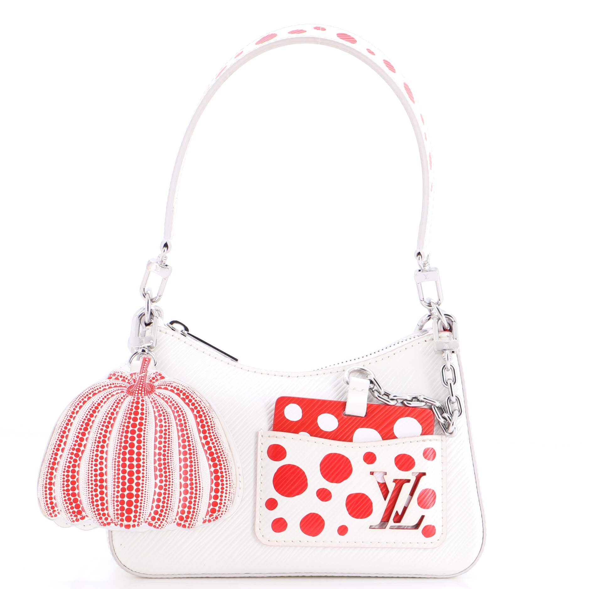 Marellini Handbag Epi Leather with Yayoi Kusama Infinity Dots Detail