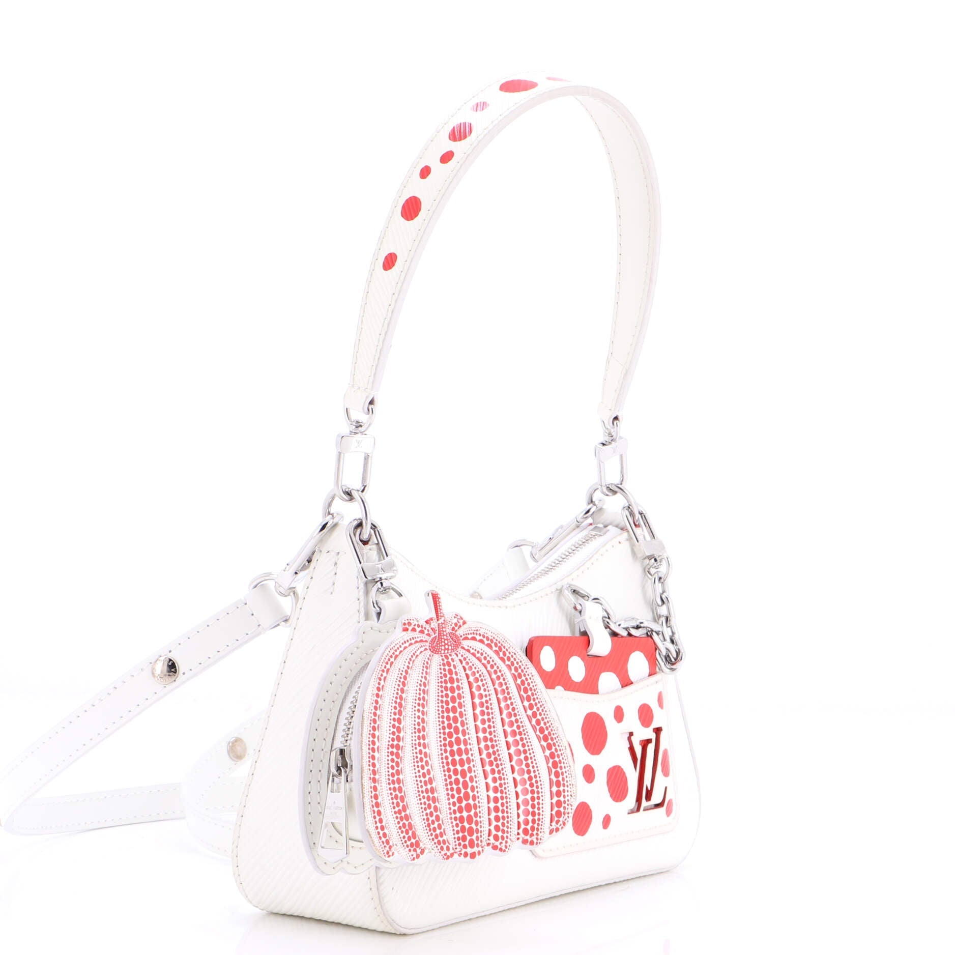Marellini Handbag Epi Leather with Yayoi Kusama Infinity Dots Detail