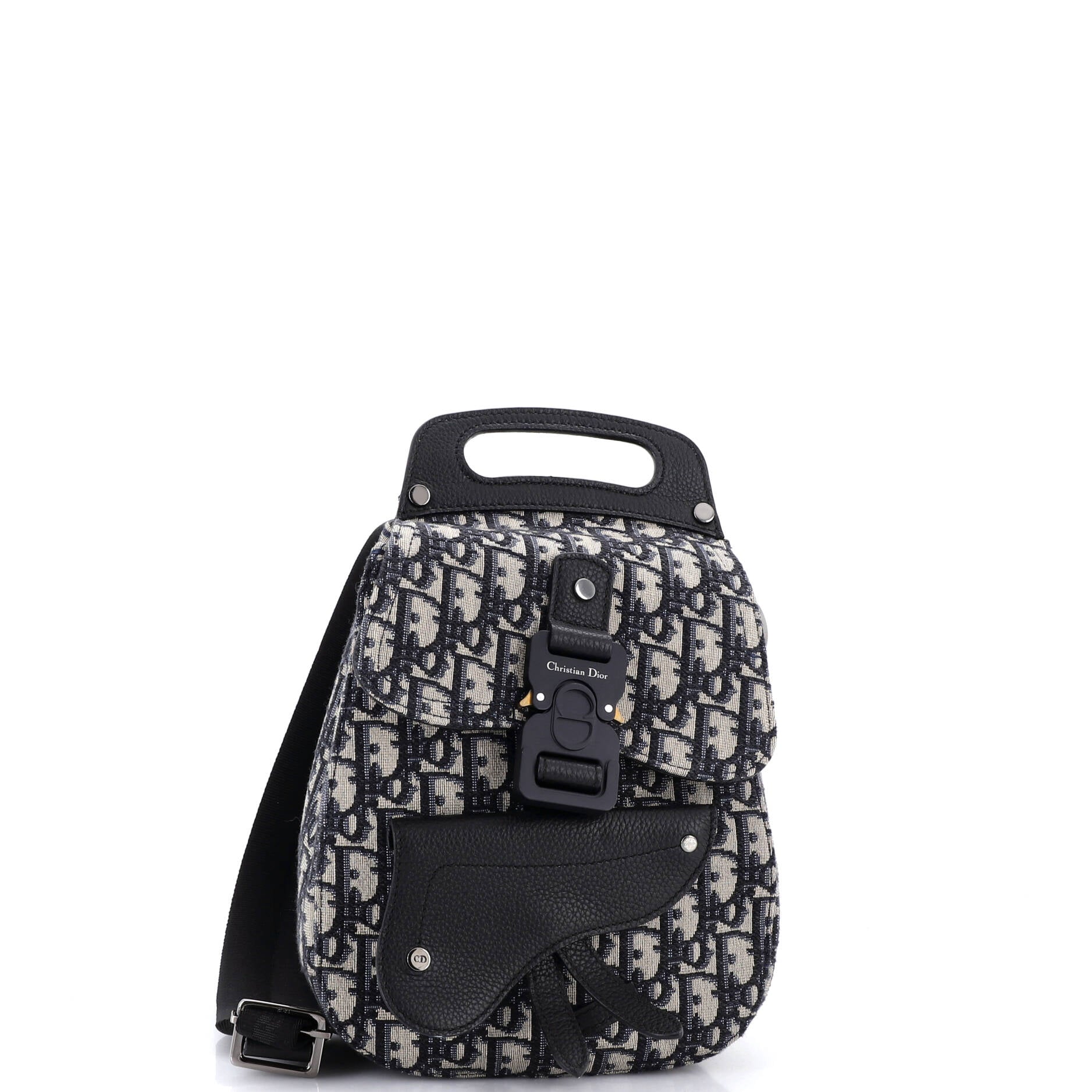 Saddle Backpack Oblique Canvas Mini