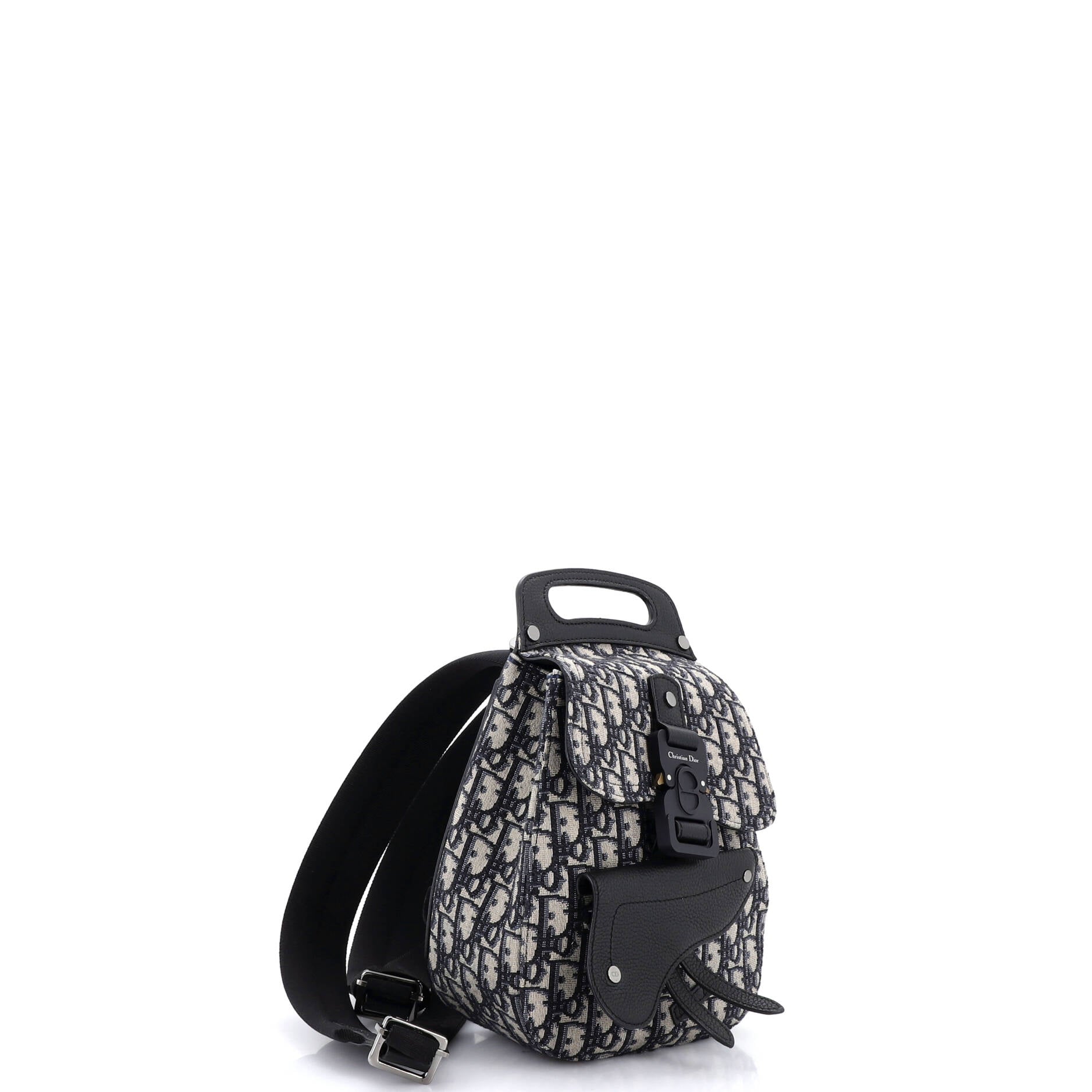 Saddle Backpack Oblique Canvas Mini
