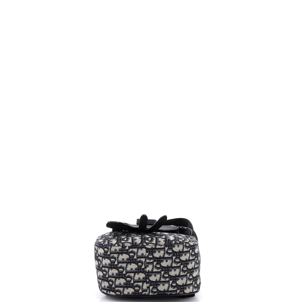 Saddle Backpack Oblique Canvas Mini