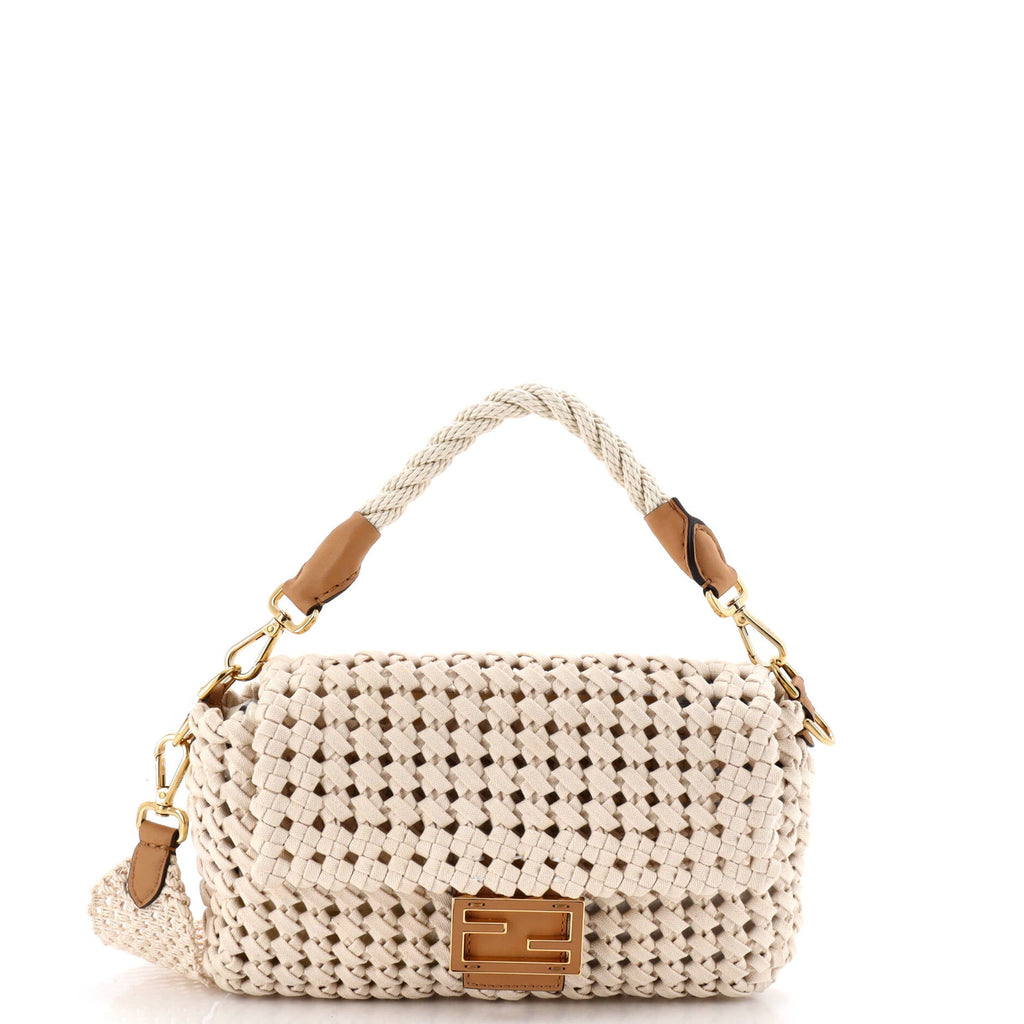 Baguette NM Bag Woven Canvas Medium