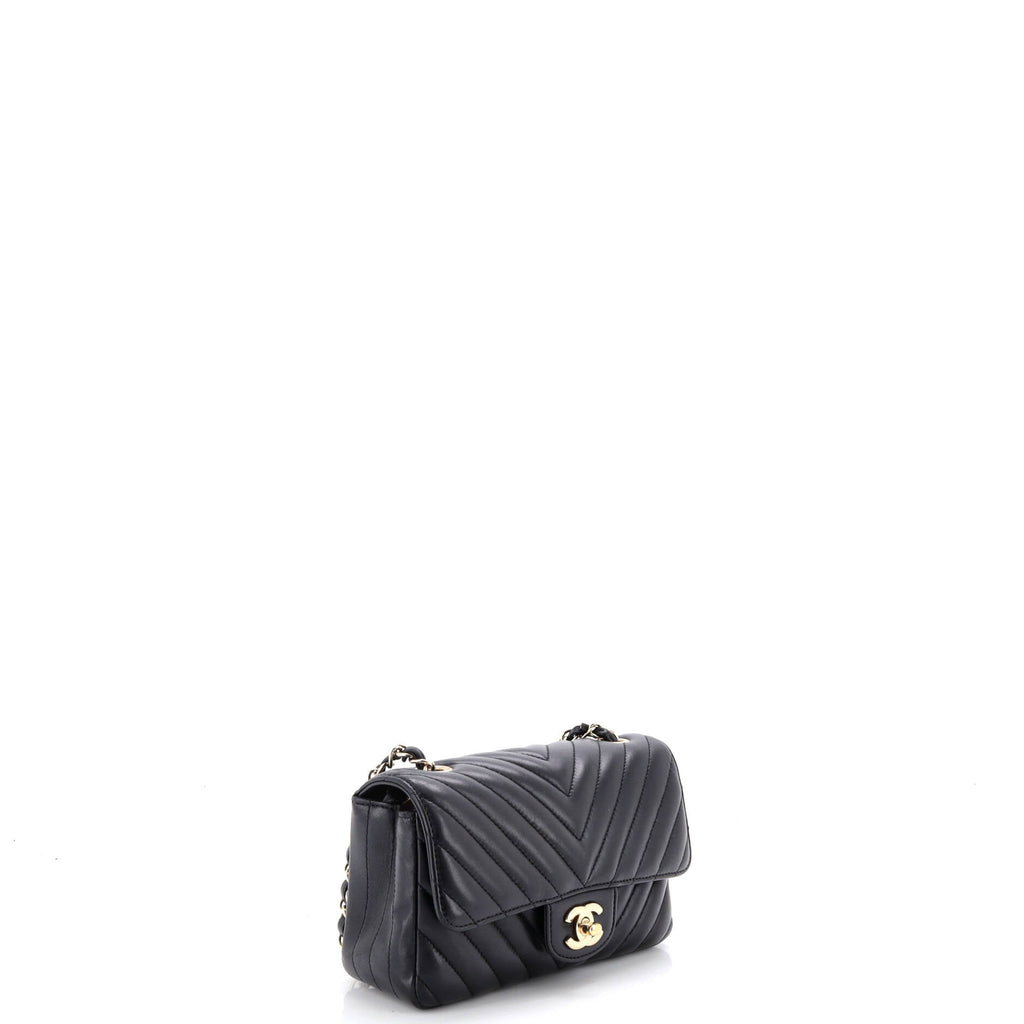 Classic Single Flap Bag Chevron Lambskin Mini