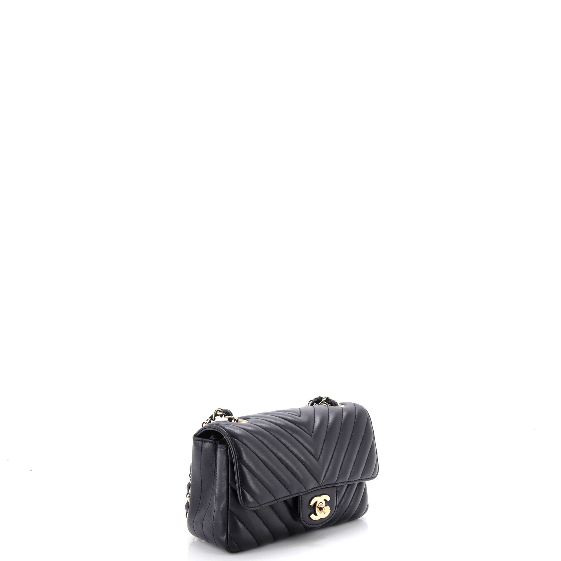 Classic Single Flap Bag Chevron Lambskin Mini