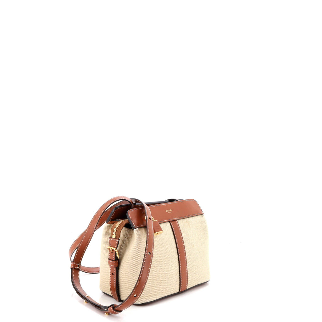 Teen Cabas De France Bag Leather and Canvas Small