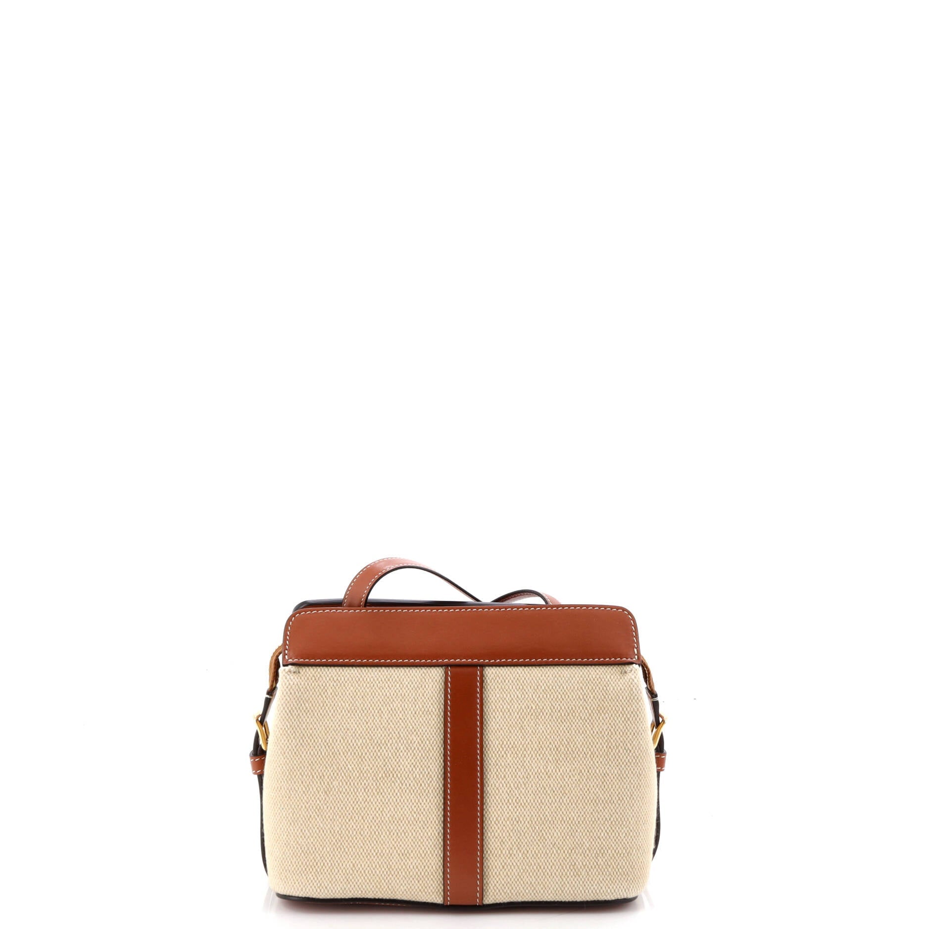 Teen Cabas De France Bag Leather and Canvas Small