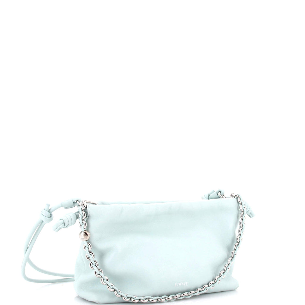 Flamenco Knot Chain Purse Bag Leather Medium