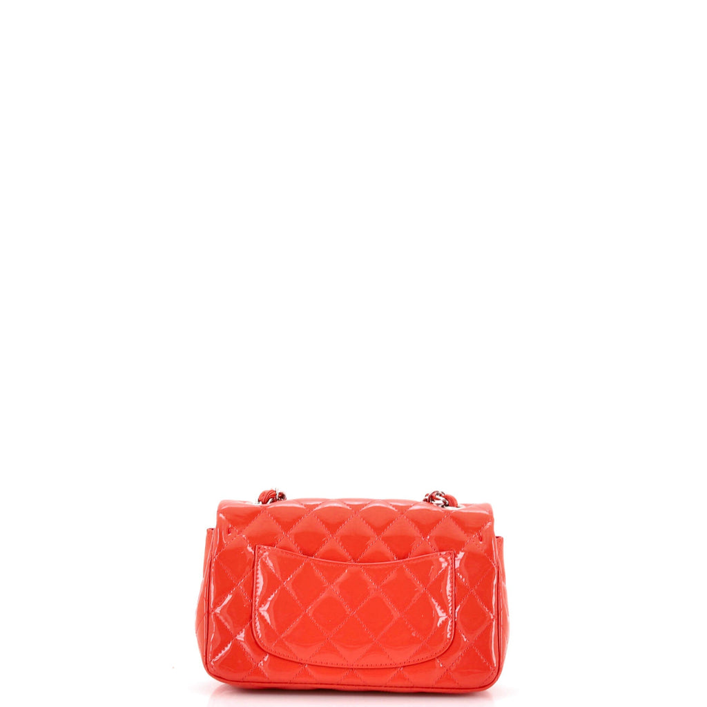 Classic Single Flap Bag Quilted Patent Mini