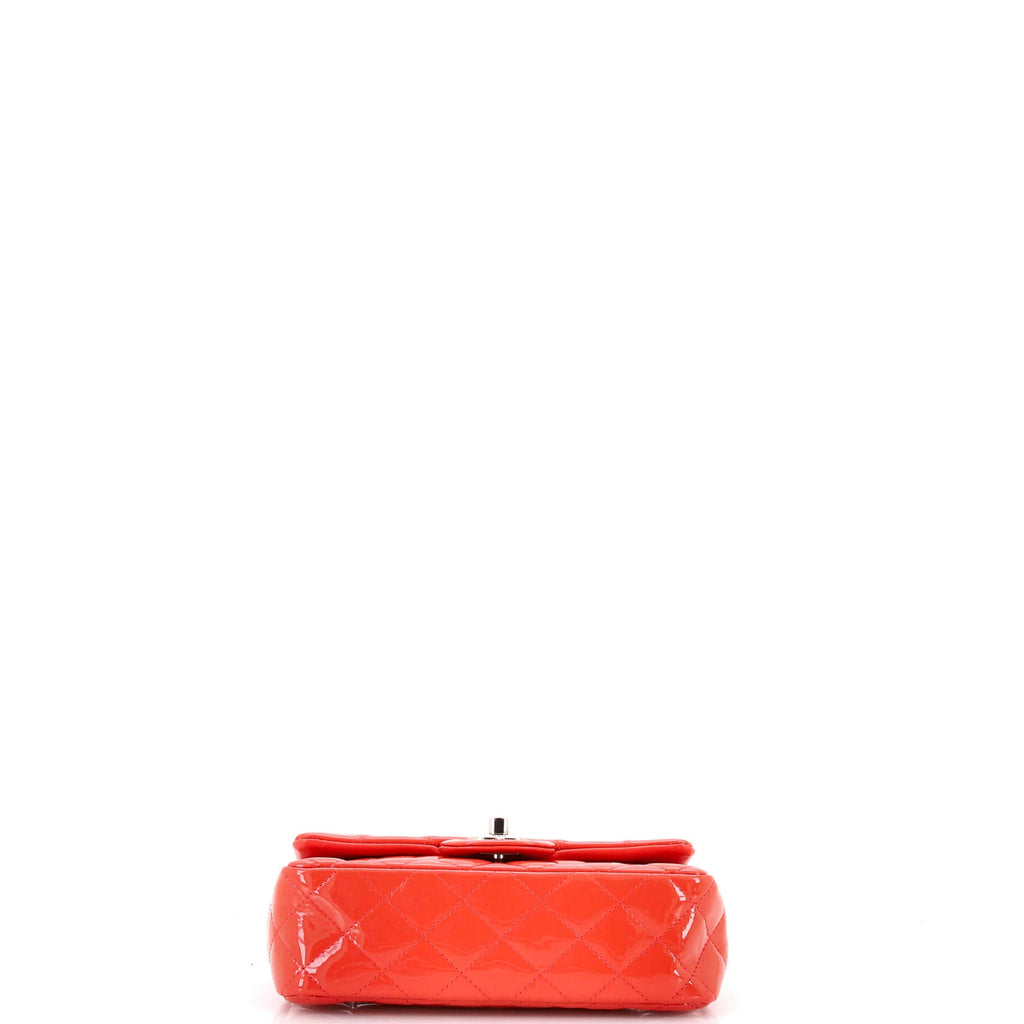 Classic Single Flap Bag Quilted Patent Mini