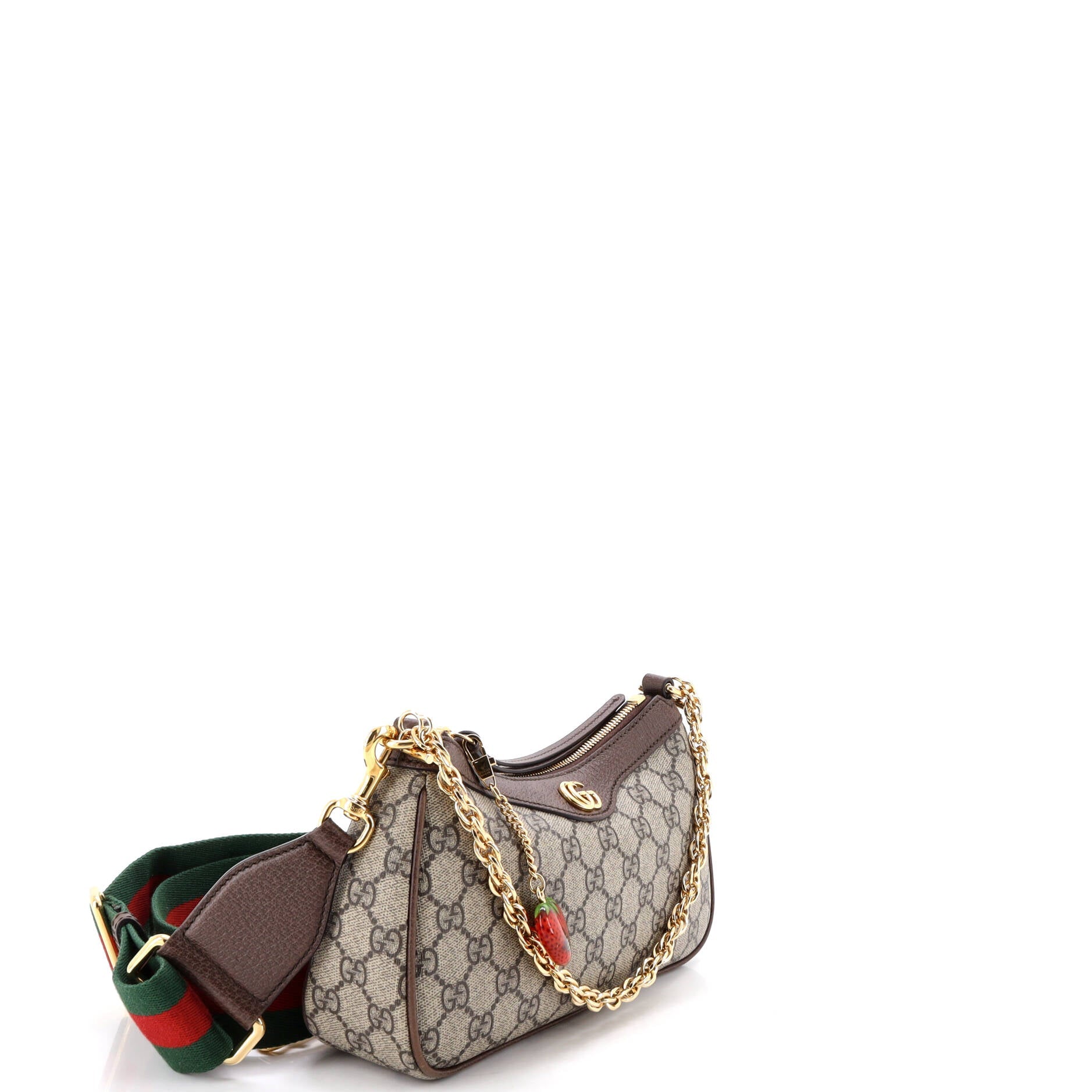 Ophidia Charm Shoulder Bag GG Coated Canvas Small