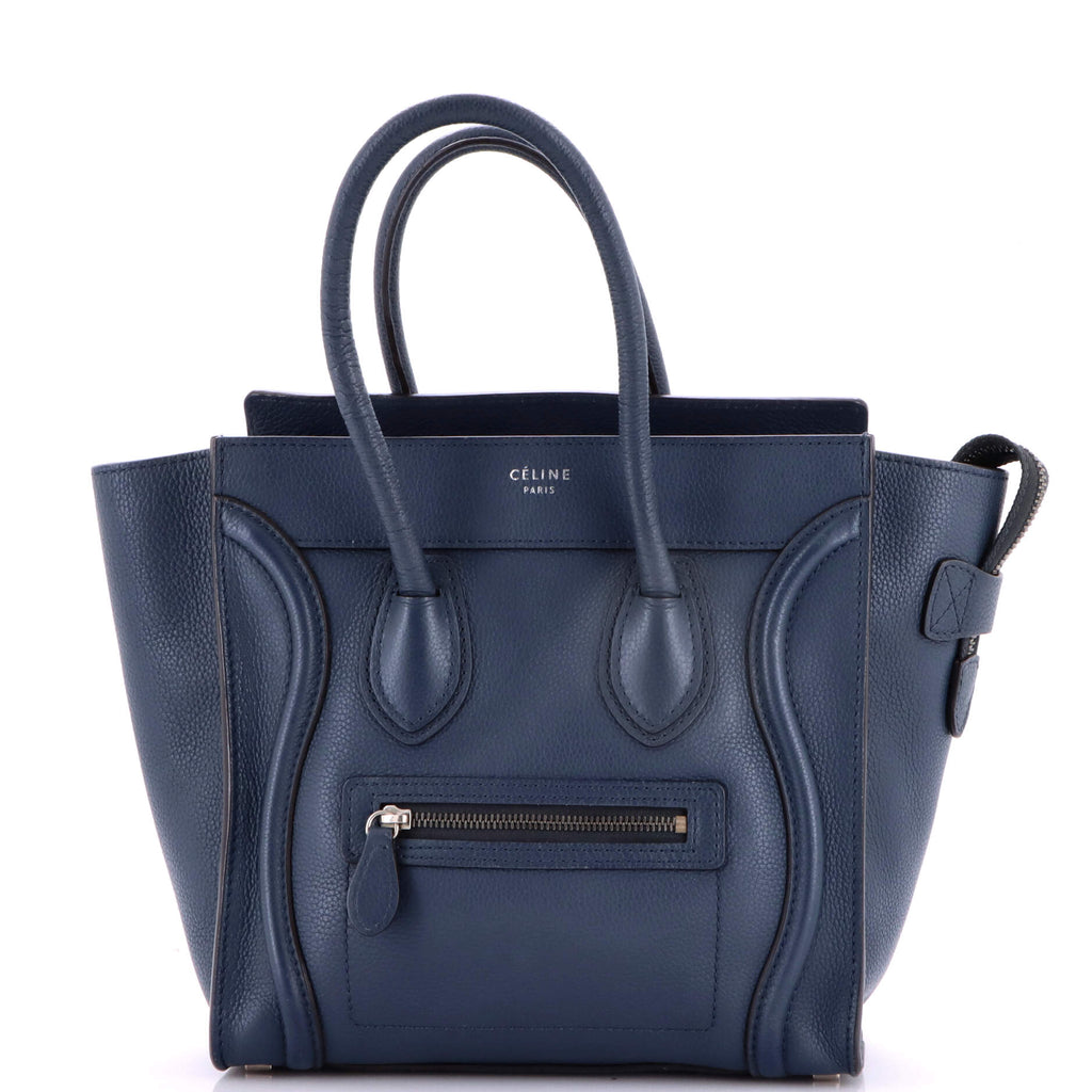 Luggage Bag Grainy Leather Micro