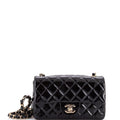Classic Single Flap Bag Quilted Patent Mini