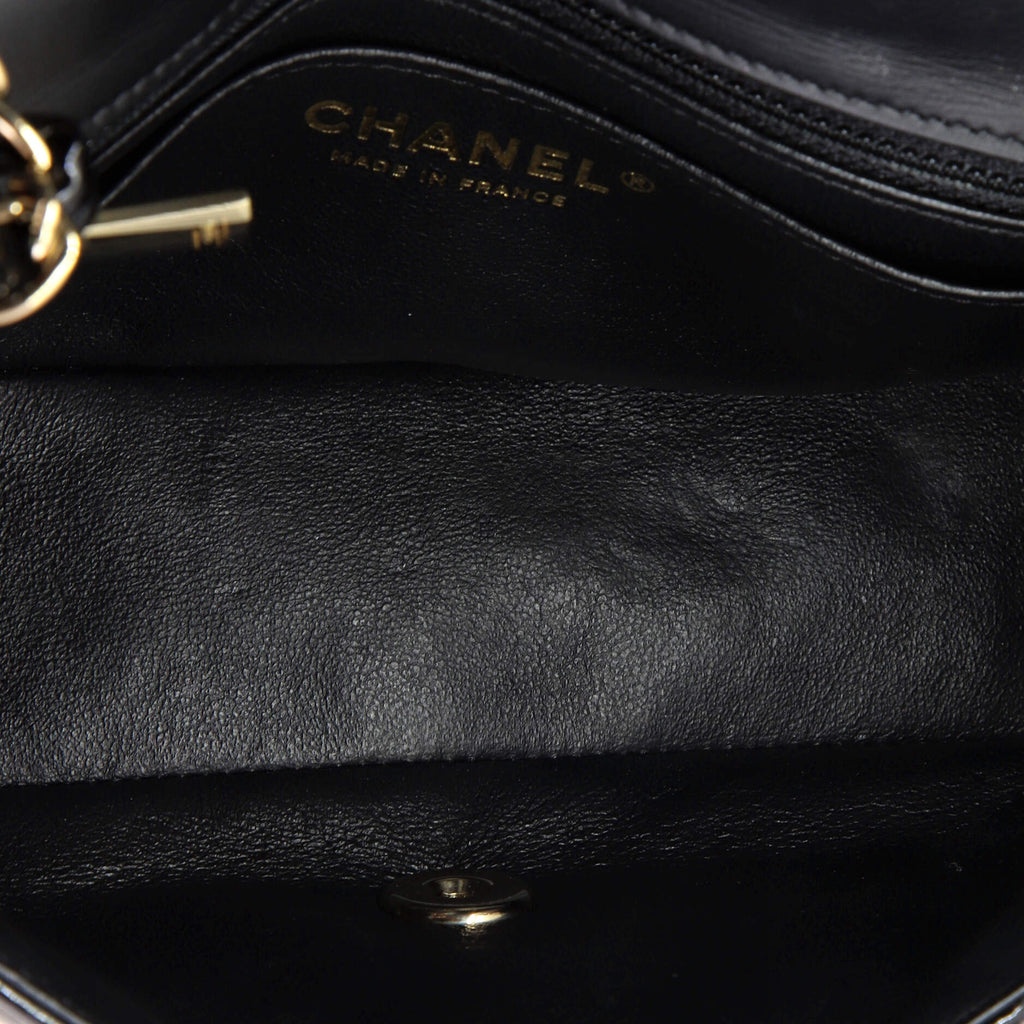 Classic Single Flap Bag Quilted Patent Mini