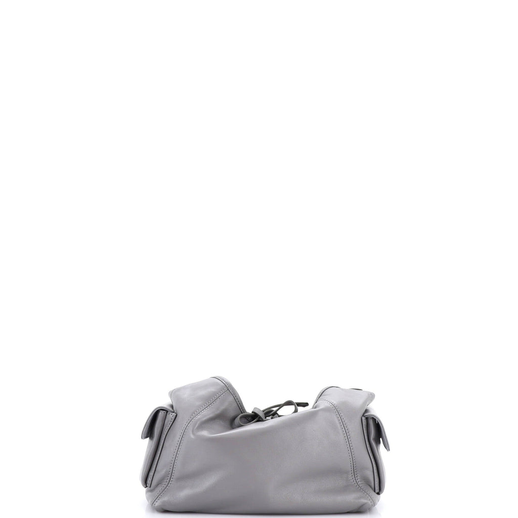CarryAll Cargo Hobo Leather with Monogram Canvas PM