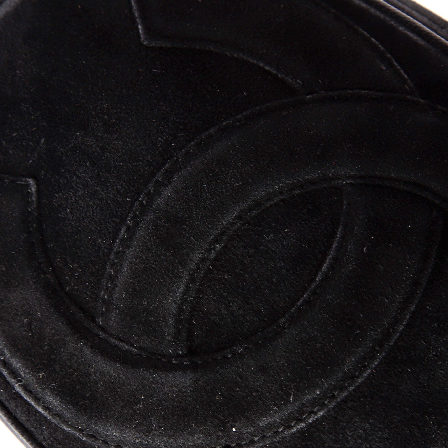 Vintage Oval CC Tassel Crossbody Bag Suede Mini