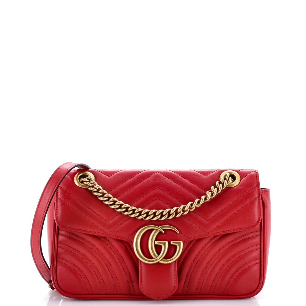 GG Marmont Flap Bag Matelasse Leather Small