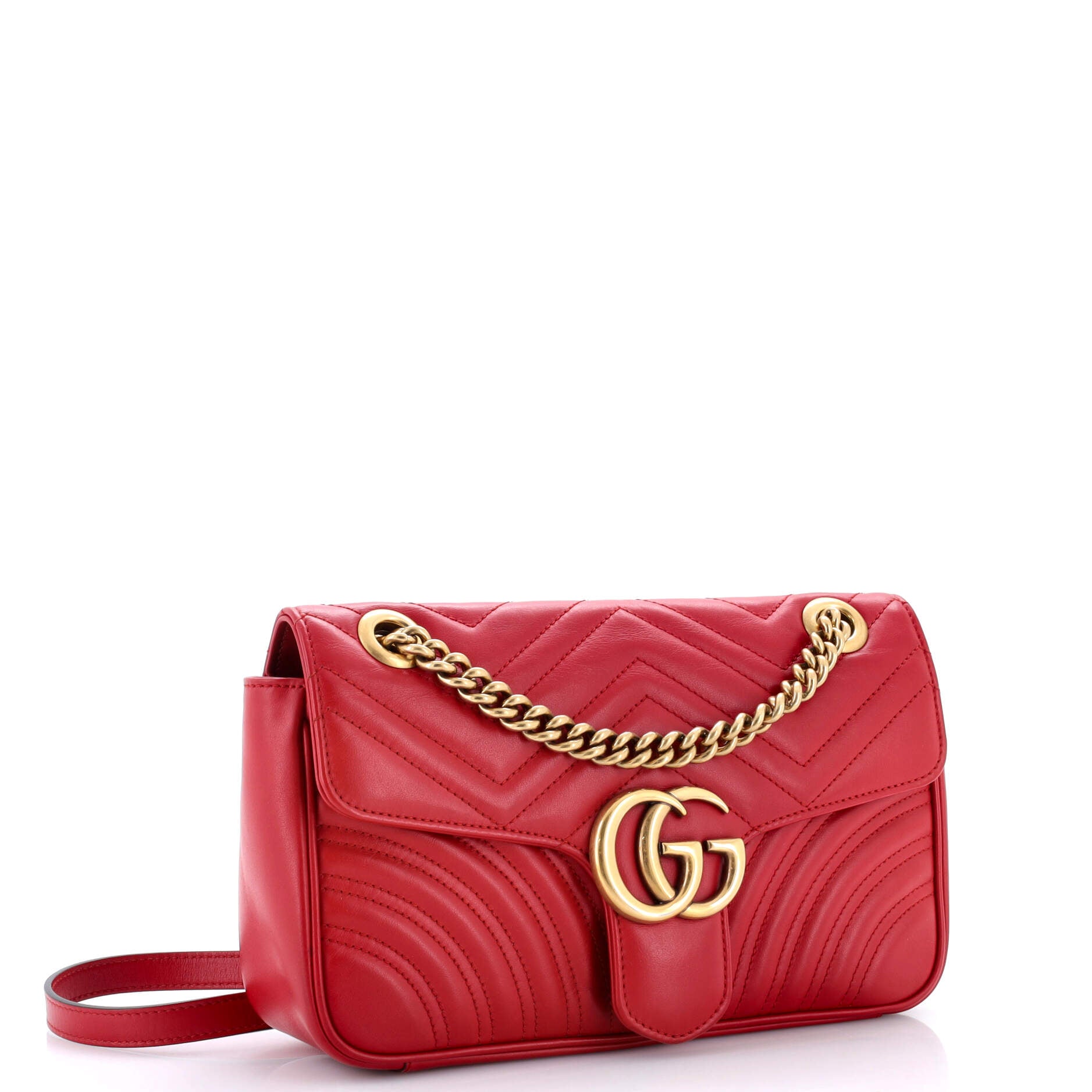 GG Marmont Flap Bag Matelasse Leather Small
