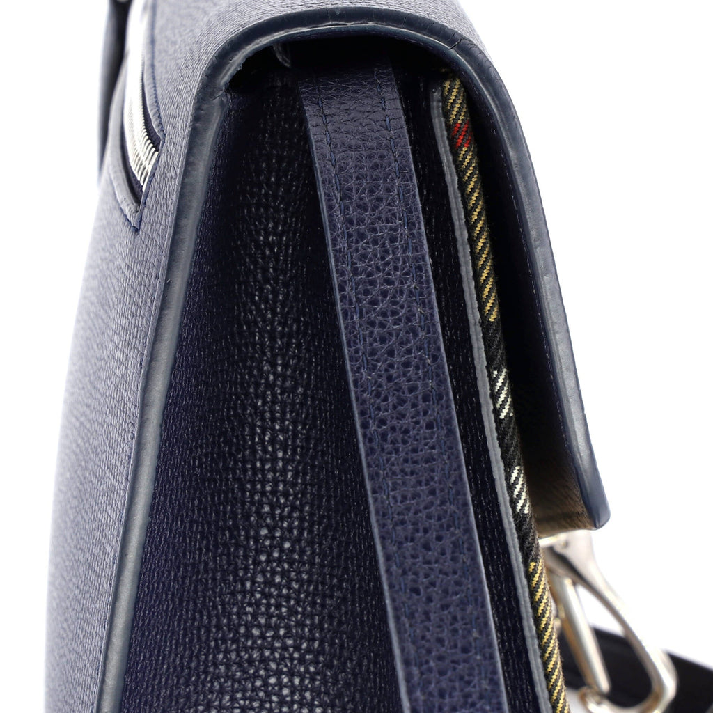 Macken Crossbody Bag Leather and Vintage Check Canvas Small