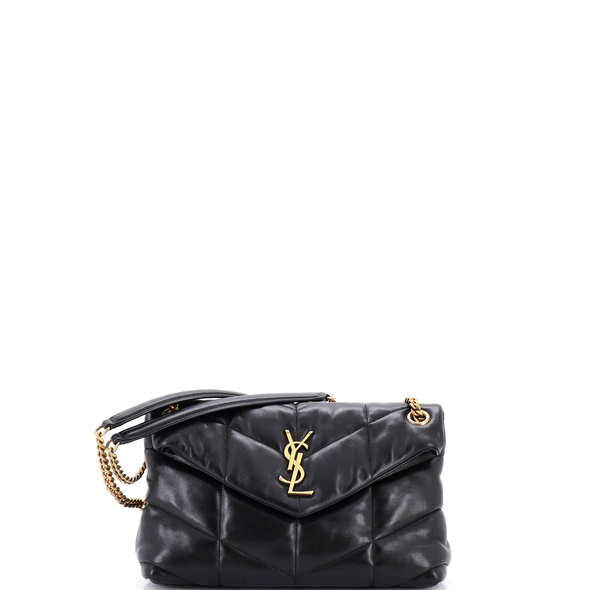 Loulou Puffer Shoulder Bag Quilted Leather Small