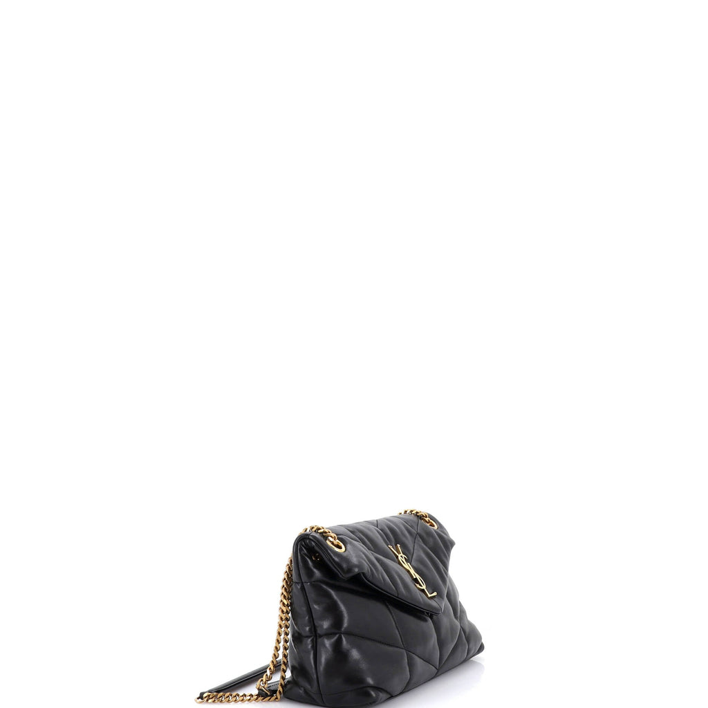 Loulou Puffer Shoulder Bag Quilted Leather Small