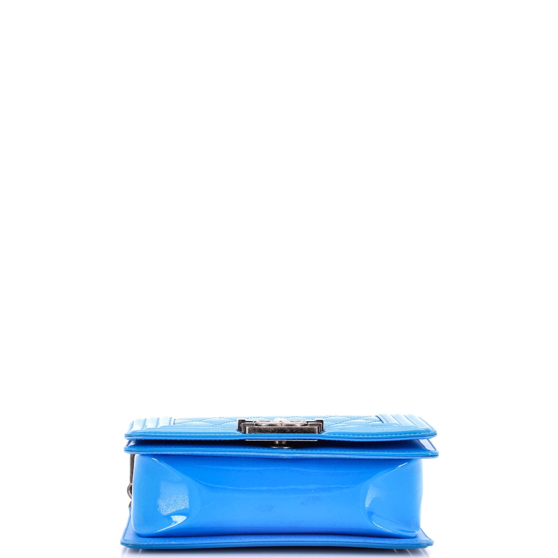 Boy Flap Bag Quilted Patent Small