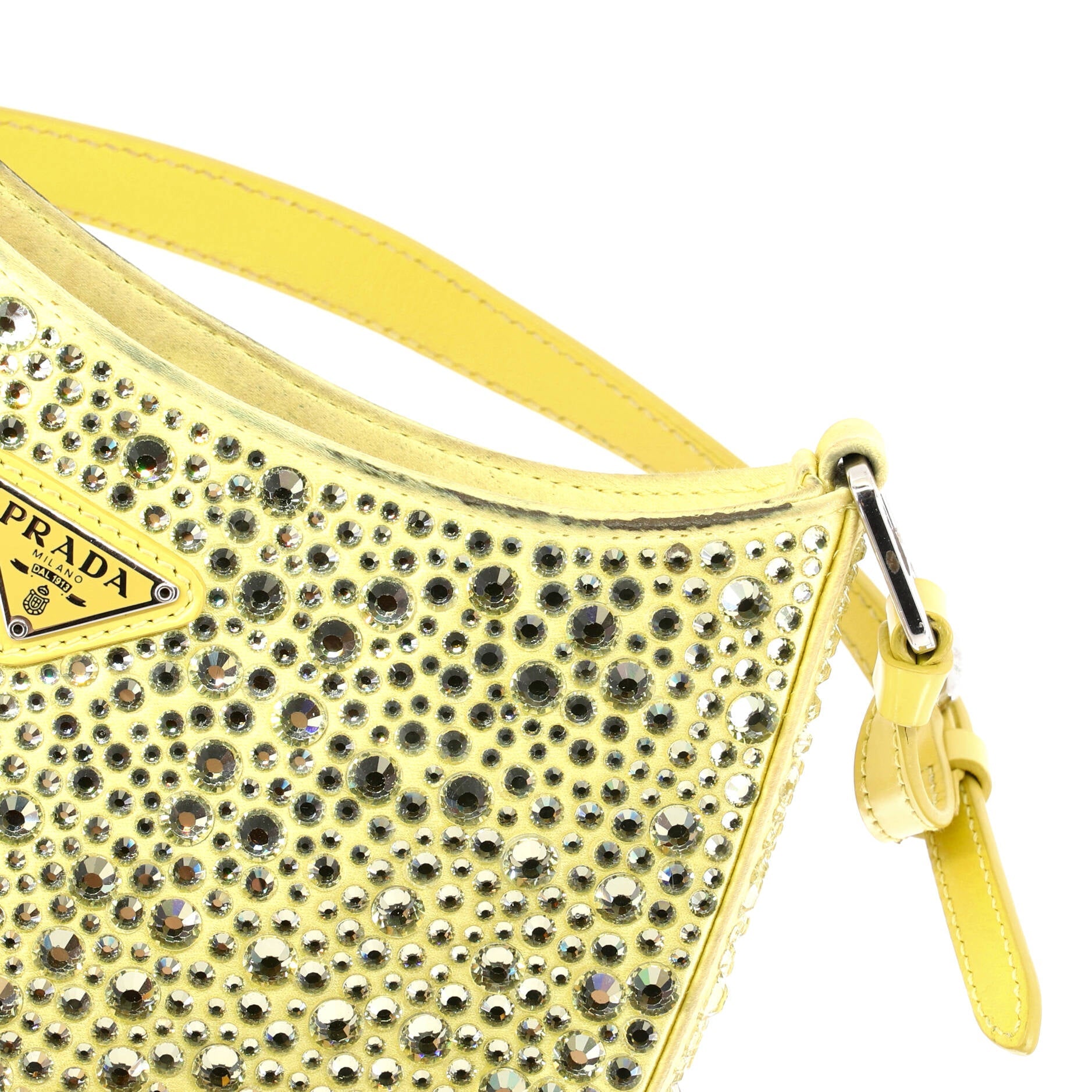 Cleo Shoulder Bag Crystal Embellished Satin Small
