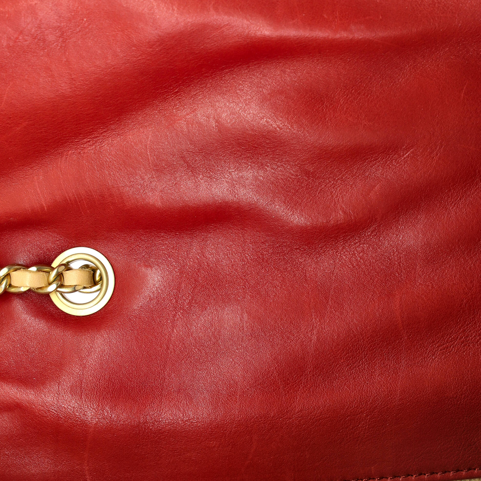 Gabrielle Flap Bag Chevron Leather Medium