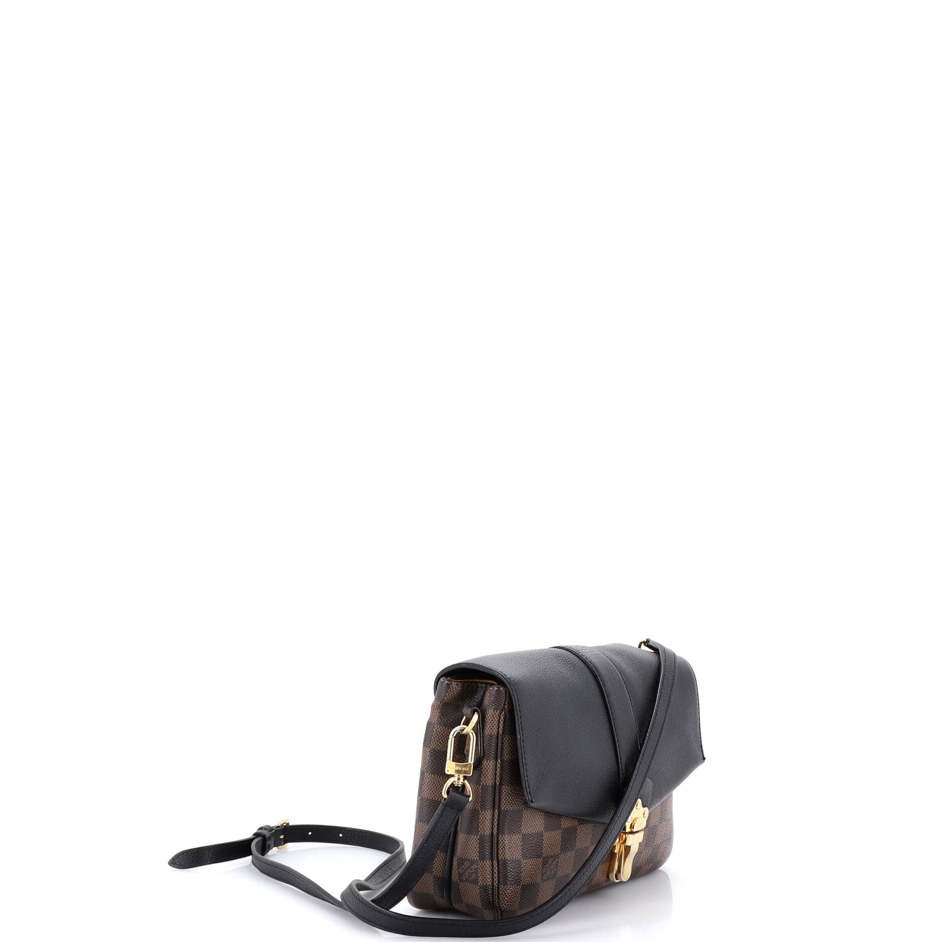 Clapton Handbag Damier and Leather PM