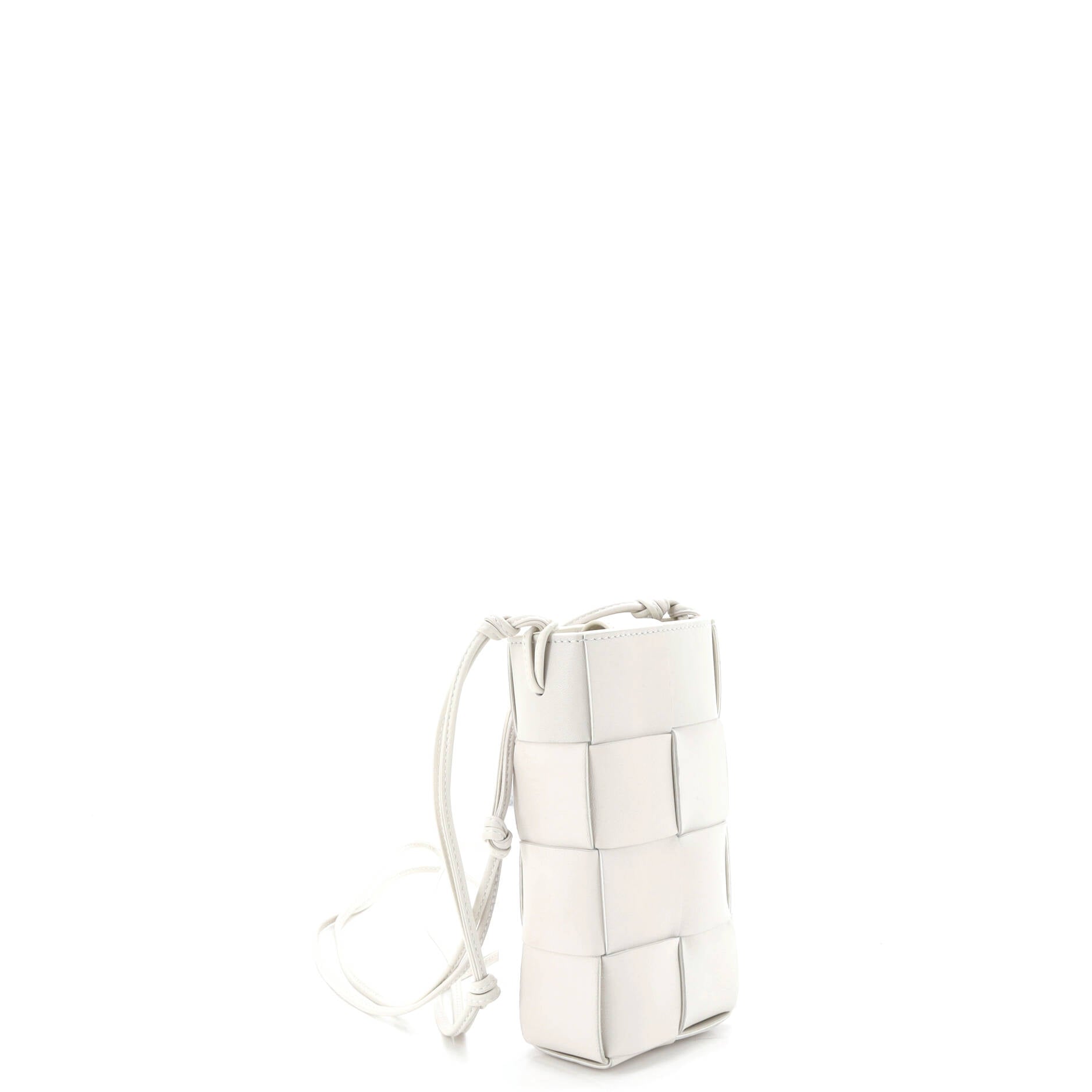 Cassette Phone Holder Crossbody Bag Maxi Intrecciato Leather