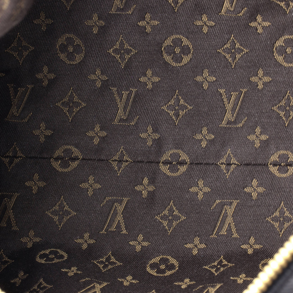Express Handbag Leather with Monogram Canvas PM
