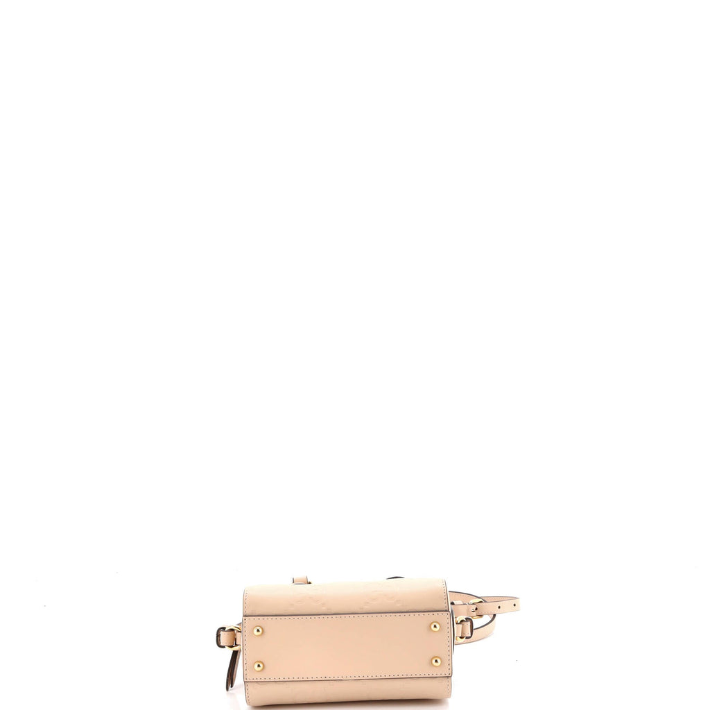 Convertible Boston Bag Jumbo GG Embossed Leather Super Mini