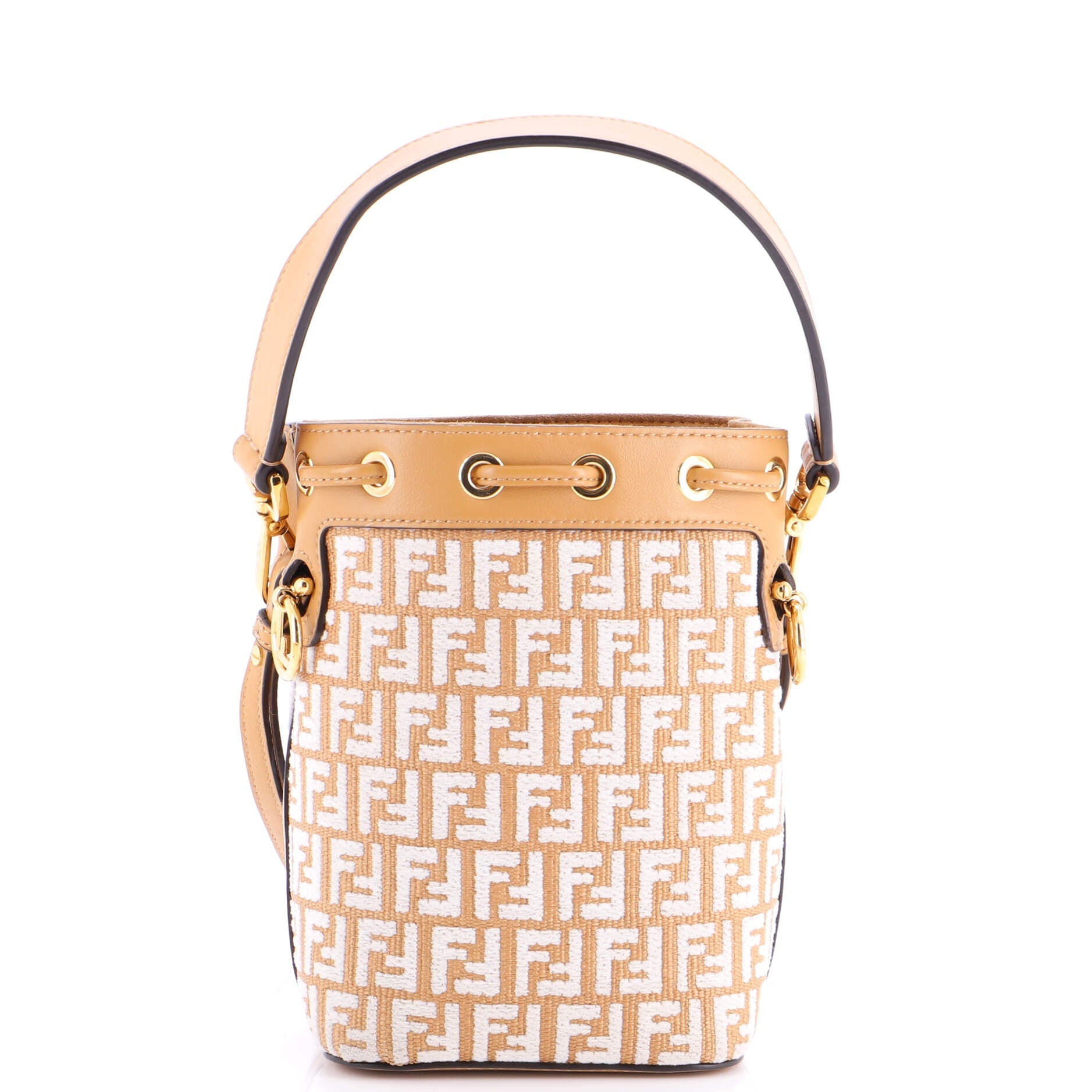 Mon Tresor Bucket Bag Zucca Raffia Mini
