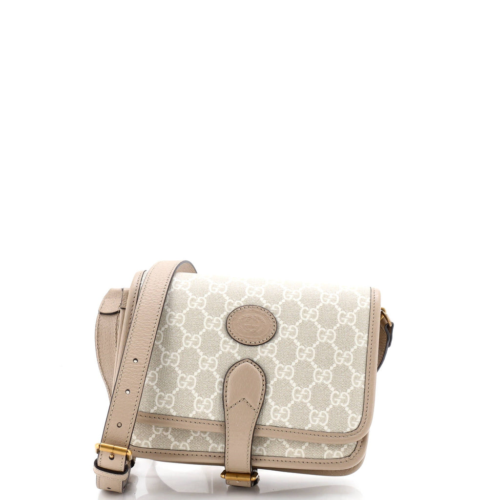 Interlocking G Patch Messenger Bag GG Coated Canvas Mini