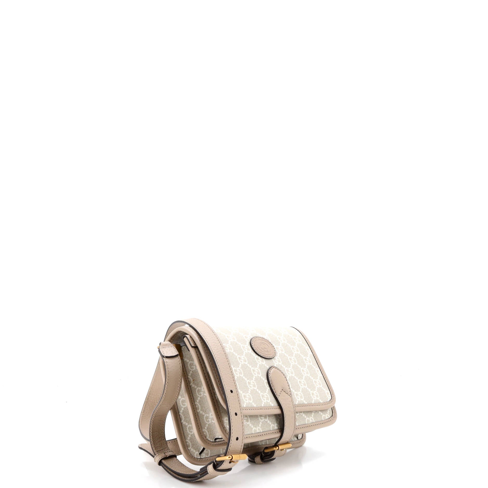 Interlocking G Patch Messenger Bag GG Coated Canvas Mini