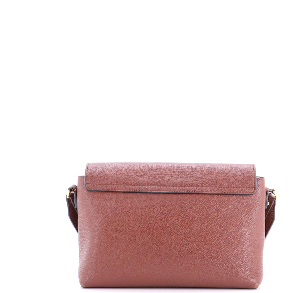 Note Crossbody Bag Leather with Vintage Check Canvas Medium