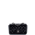 Classic Single Flap Bag Quilted Patent Mini