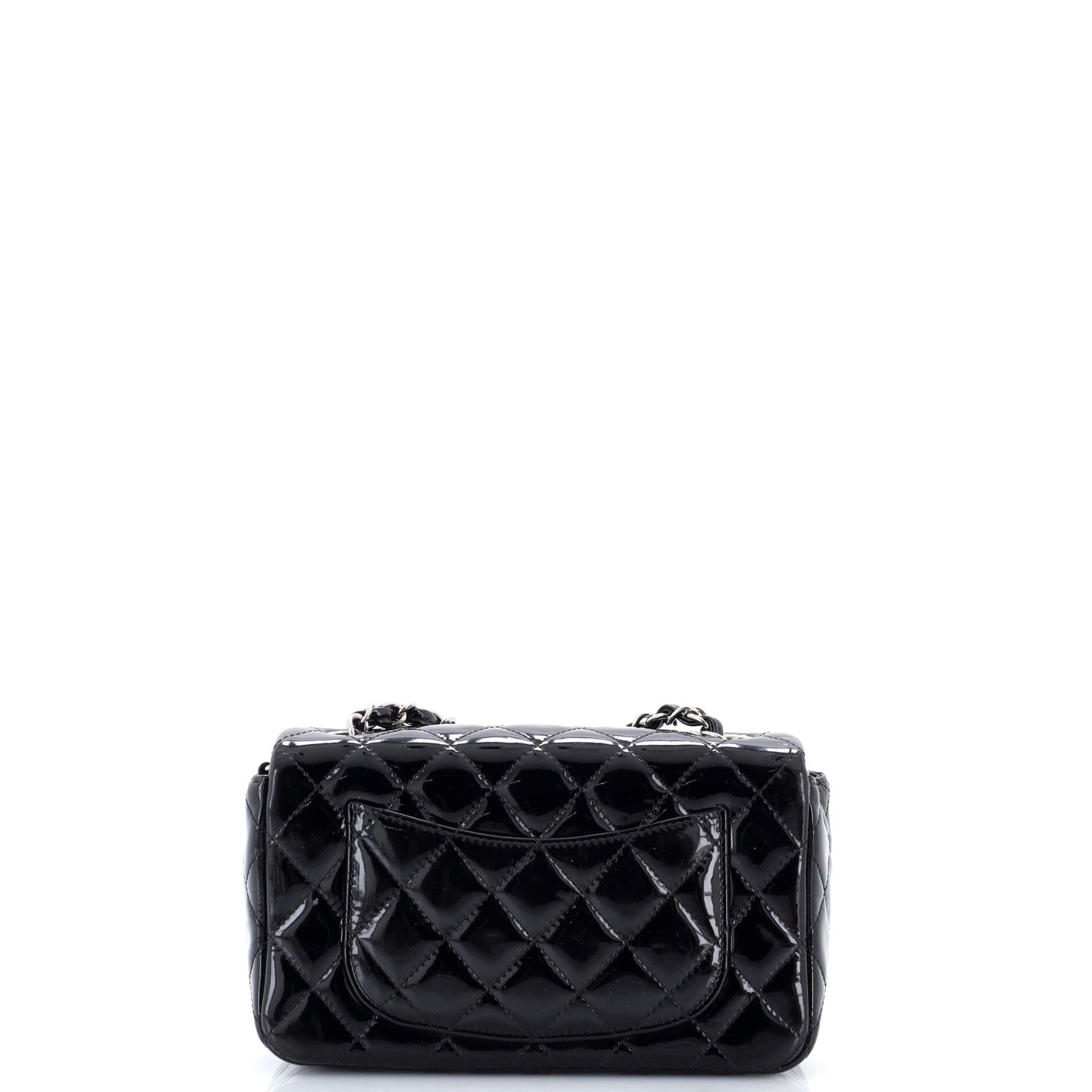 Classic Single Flap Bag Quilted Patent Mini