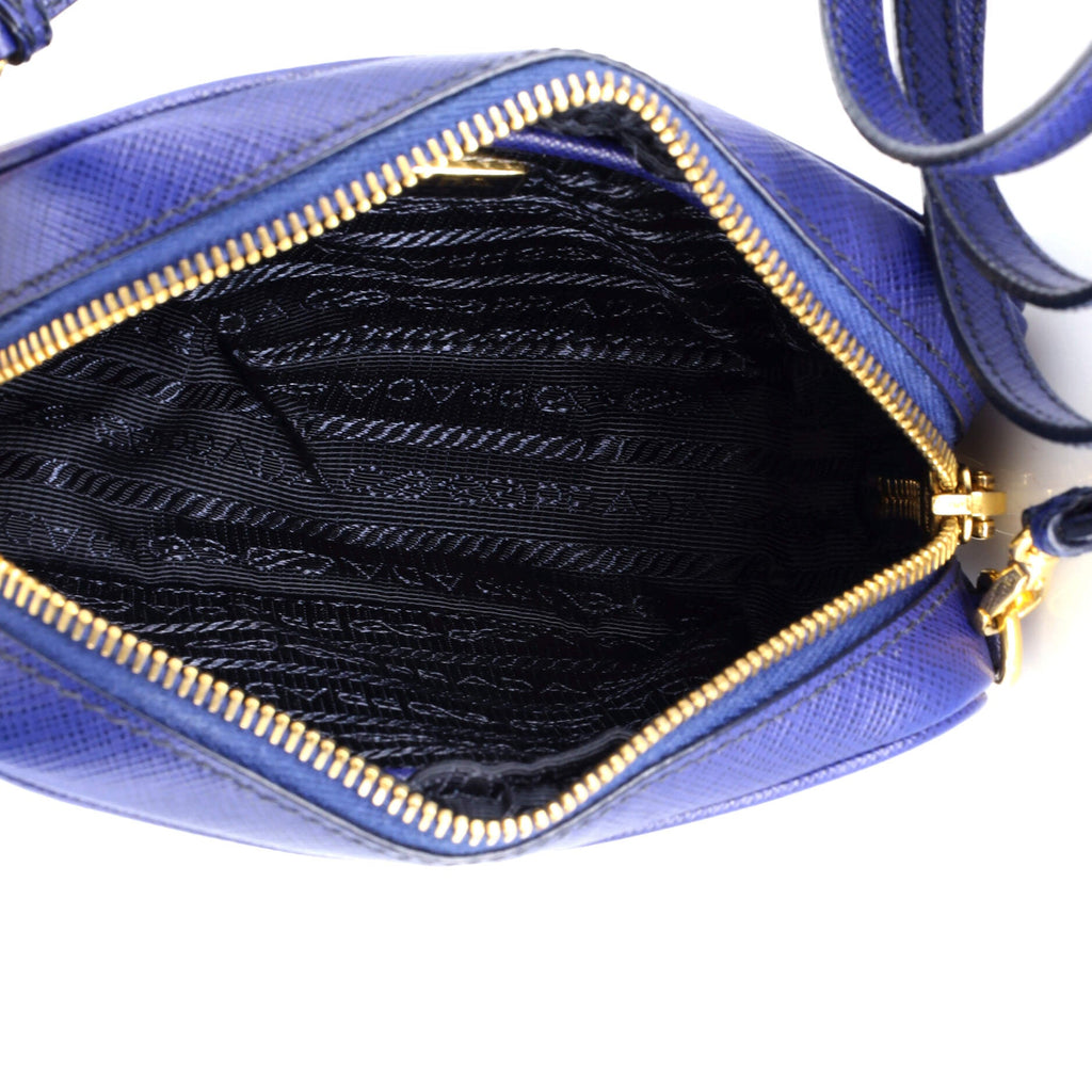 Zip Crossbody Bag Saffiano Leather Mini