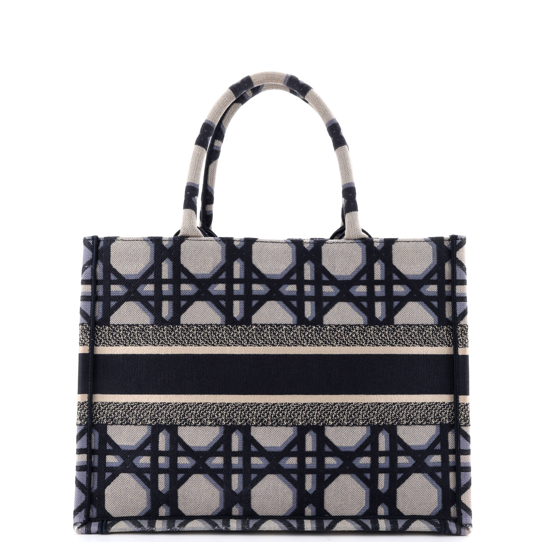 Book Tote Macrocannage Canvas Medium
